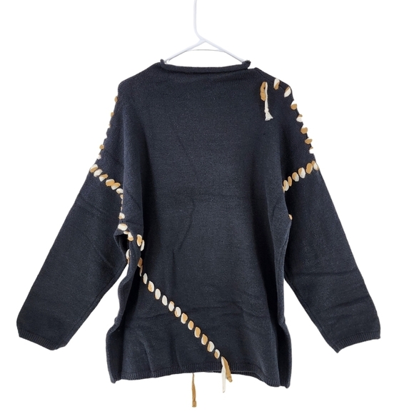 J. NNA Women's Solid Long Sleeve Mock Neck Sweater - L - Picture 6 of 8